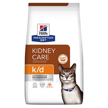 Hill's Prescription Diet k/d Kidney Care корм для кішок з куркою 1,5 кг