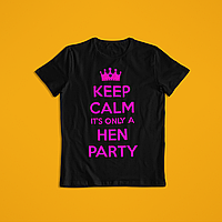 Женская футболка на девичник Hen party для невесты и подружек невесты