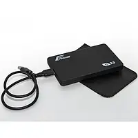 Зовнішня кишеня Frime SATA HDD/SSD 2.5", USB 3.0, Soft touch, Black (FHE30.25U30)