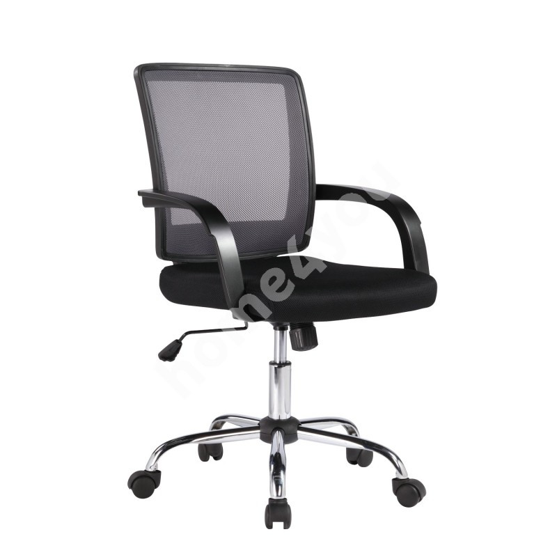 Крісло офісне VISANO Black/Chrome сітка