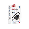 USB-C хаб 5-в-1 Promate SnapHub-4 USB-C 100W PD + 4xUSB-A 3.2 Black (snaphub-4.black), фото 8