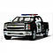 Модель пікап Chevrolet Silverado (2014) 5'' KT5381WP Kinsmart поліція метал машинка для дітей Кінсмарт, фото 5