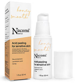 Кислотний скраб для обличчя чутливої шкіри Nacomi Next Level Acid Peeling Sensitive Skin, 30 ml.