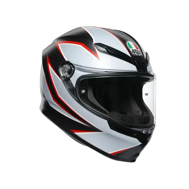 Мотошлем AGV K6 Flash Matt Grey/Red