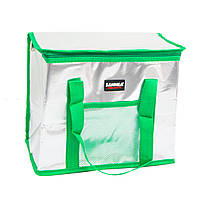 Переносна сумка холодильник Зелена - "Sannea" Cooler Bag на 16 л, ізотермічна сумка для їжі, термосумка