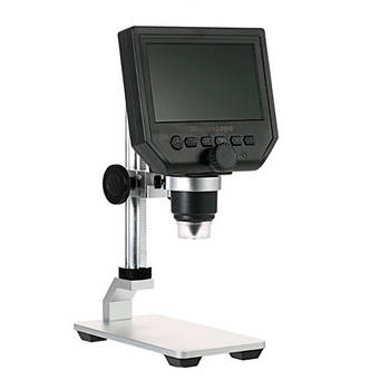 Мікроскоп цифровий з 4.3 РК на штативі, 1050мАг, MicroSD, 3.6Мп, 1-600X