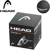 М'яч для сквошу Head Prime Squash Ball Black 2 жовті крапки