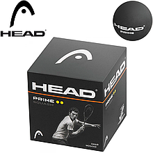 М'яч для сквошу Head Prime Squash Ball Black 2 жовті крапки