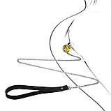 Металева анальна пробка Art of Sex Metal Anal Plug with Leash size M з заводом, фото 4