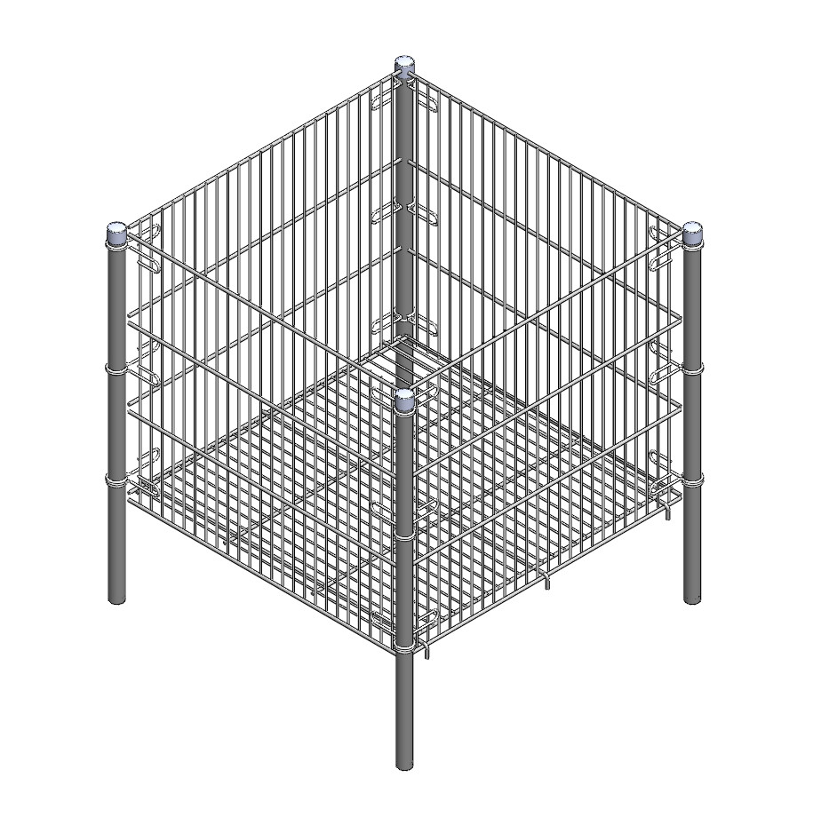 Кошик презентаційний 70х70 Середній (КП-77) білий