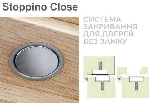 Купить Скрытый магнитный фиксатор VERUM STOPPINO CLOSE, сатинированный ...