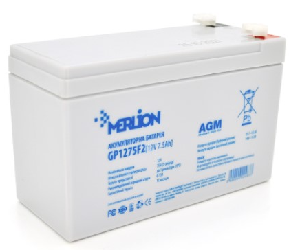 Акумулятор для дитячих електромобілів 12 V 7.5 Ah Merlion, фото 1