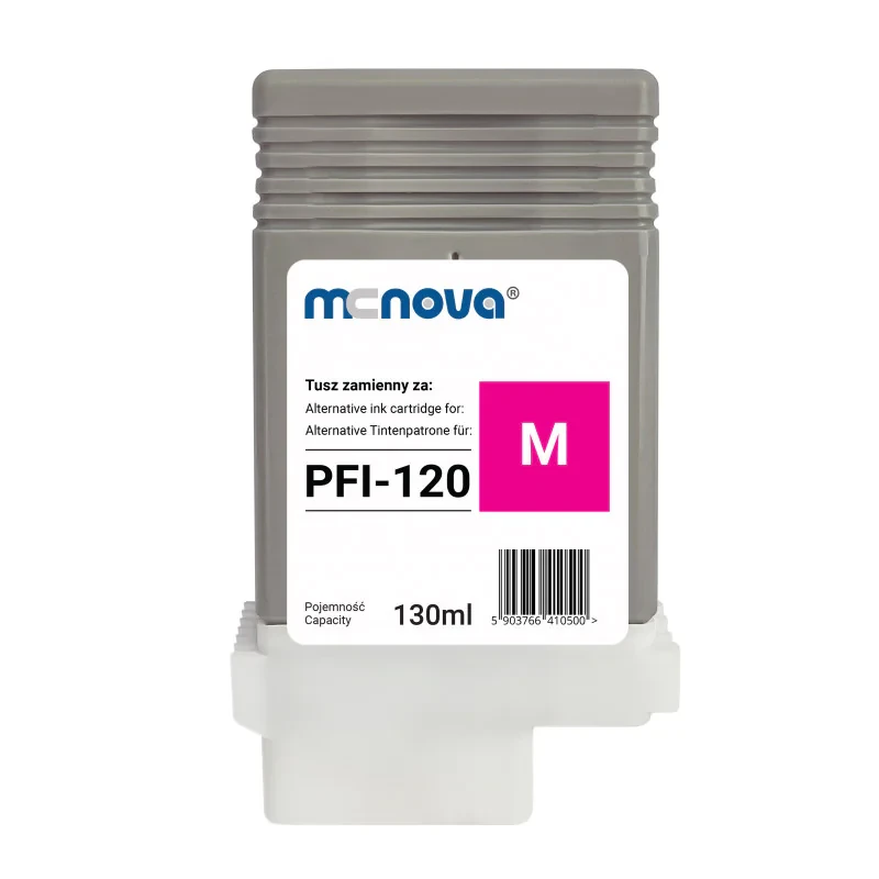 Сумісний картридж MC-NOVA PFI-120M для Canon TM-200/300, Magenta, 130 мл