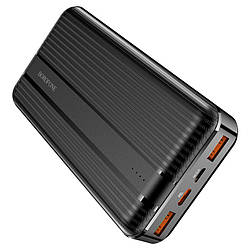 Повербанк 20000mAh 22.5W зі швидкою зарядкою QC, PD BOROFONE BJ9A |2USB/1Type-C, 22.5W, 3A, QC/PD| Чорний