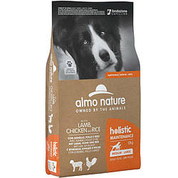 Almo Nature Lemb&Chicken (#Rice Medium(Maxi Breeds - Сухою корм для собак з ягняти, куркою, рисом, 12кг