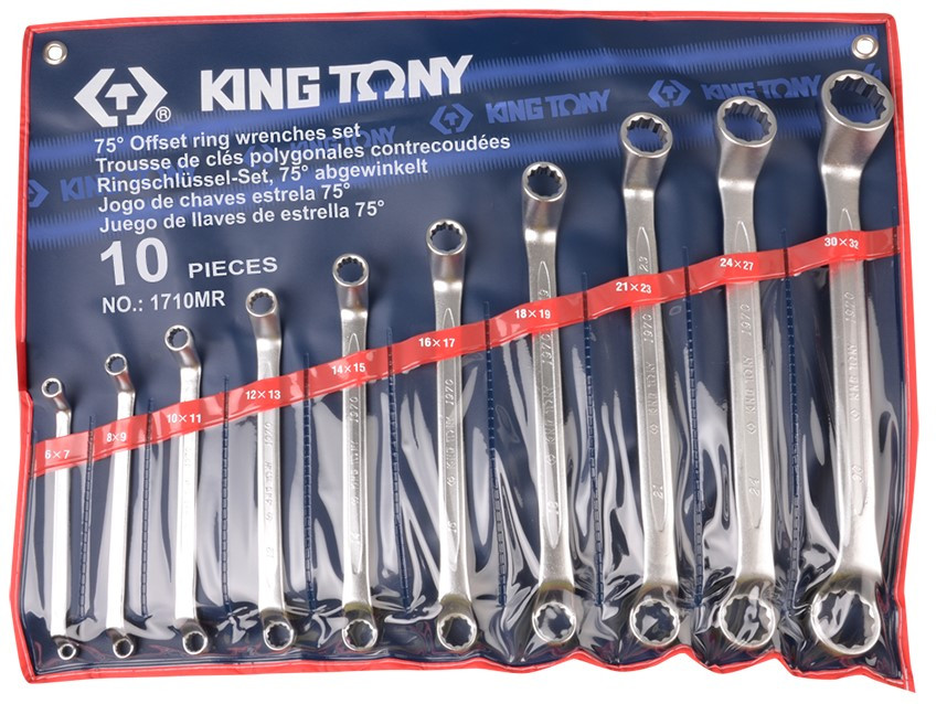 Набір ключів накидних King Tony 10шт. (6-32 мм)