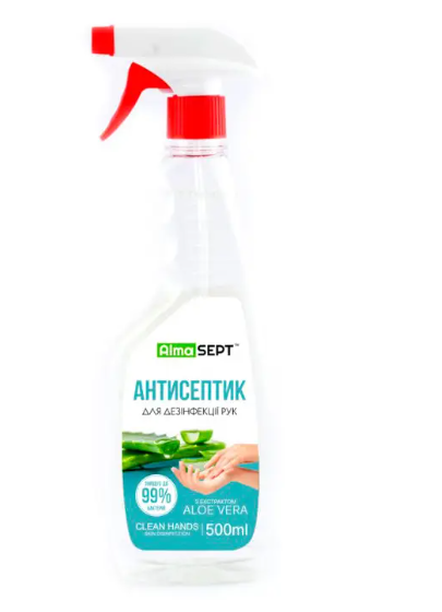 Антисептик для рук Alma Sept Бактерицидний 500 мл. З Червоне Віра