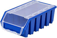 Лоток сортировочный с крышкой, размеры 116x212x75 Ergobox 2L plus blue