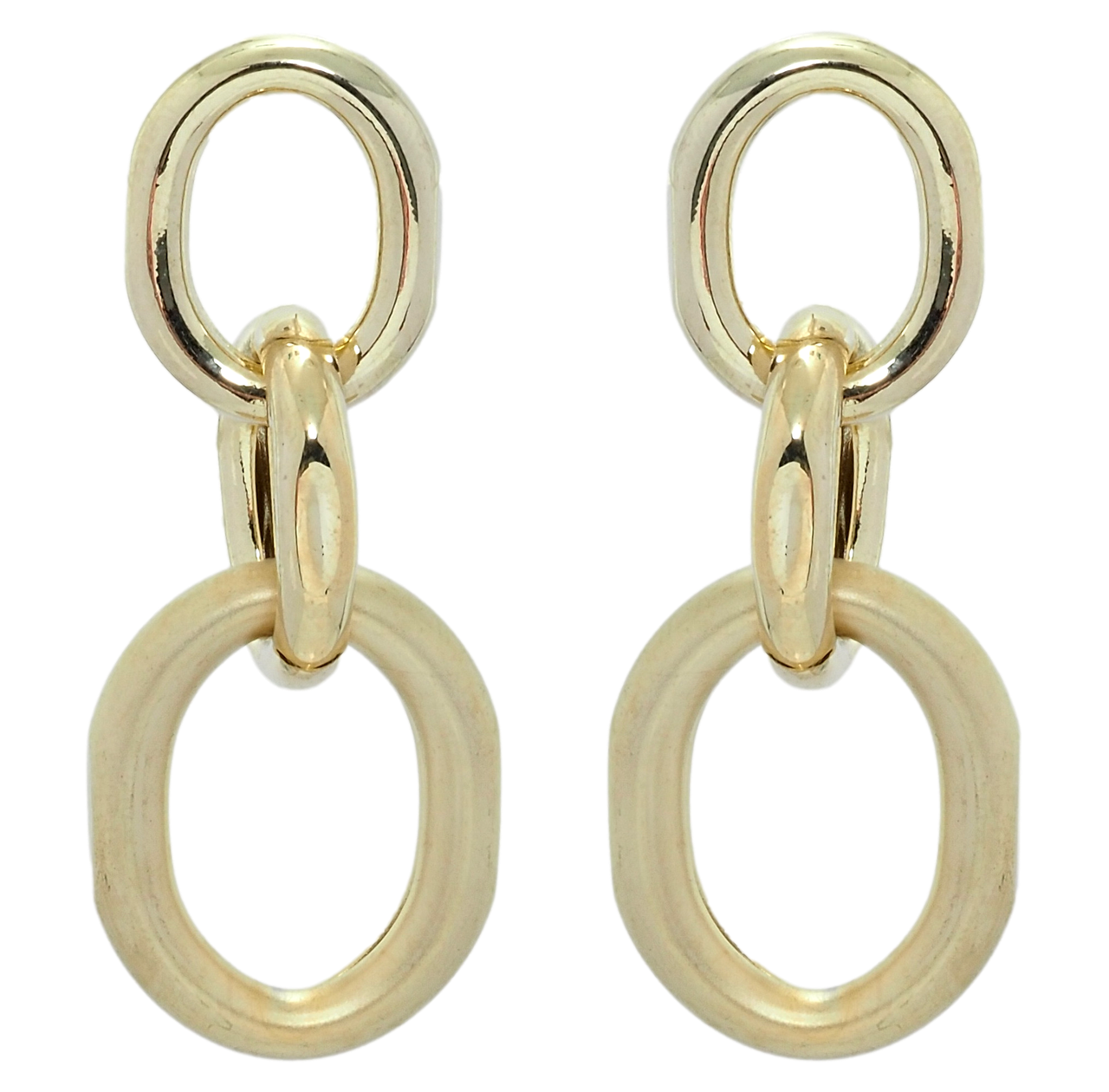 Сережки Xuping QQMM Позолота 14K пусети "Ланцюжок"
