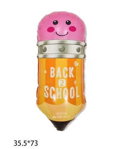 Фольгована фігурна куля "Олівець".  Розмір: 73см*35см.