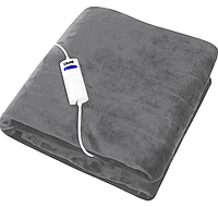 Электрическое одеяло с автоотключением (плед с подогревом) 180х130 DMS EHD-180 Cерый