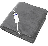Электрическое одеяло с автоотключением (плед с подогревом) 200x180 DMS EHD-200 XXL Серый