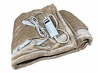 Электрическое одеяло с автоотключением (плед с подогревом) 180х130 DMS EHD-180 Бежевый
