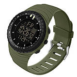 Чоловічий зелені тактичний годинник для військових Sanda Bike Green з цифровим циферблатом, фото 4