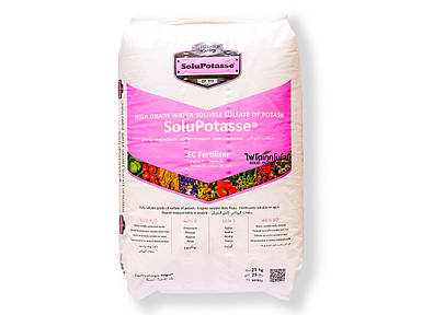 Добриво водорозчинне SoluPotasse Калію Сульфат - 51% K2O - 25 кг Солюпотас для фертигації