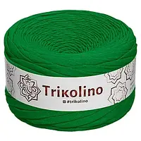Пряжа трикотажная 7-9 мм "Trikolino", цвет Лесной зеленый