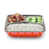 Електричний ланч-бокс із підігрівом від мережі 220 V 820 мл, фото 6