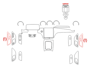 Комплект викрійок для салону MERCEDES-BENZ C-CLASS AMG 2021