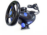 Кермо з педалями 3в1 Vibration Steering wheel Ігровий Геймпад PS2 / PS3 / PC, фото 3