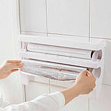 Кухонний диспенсер Rollon Triple Paper Dispenser тримач для паперових рушників, харчової плівки і фольги, фото 10