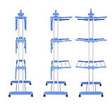 Універсальна складна сушарка для білизни 3 Tiers Garment rack біла, фото 4