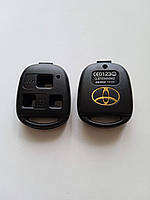 Корпус для ключа Toyota RAV4 Land Cruiser Camry Corolla Prado Yaris Tarago Galakeys 3 кнопки (19-08)