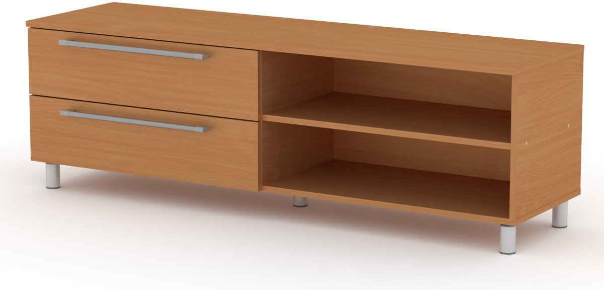 Тумба під ТВ МГ-4 Тумба-1 бук КОМПАНІТ (150х42х48 см), фото 1