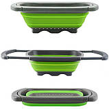 Складна обробна дошка JM-608, кошик для миття овочів і фруктів, фото 2