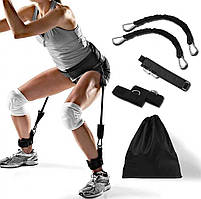 Тренажер для стрибків Еспандер для ніг і присідань трубчастий для фітнесу Vertical High Jump Trainer