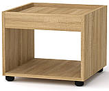 Стіл журнальний-1 МГ-6 Компаніт білий (42х42х35 см), фото 8