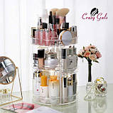 Акриловий органайзер 360° для косметики 3D, фото 2