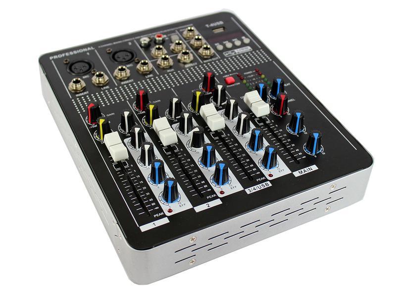 Мікшерний пульт Аудіокшер Yamaha Mixer BT4000 ⁇ 4 канали ⁇ MP3 ⁇ USB ⁇ Bluetooth