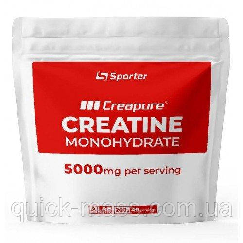 Креатин моногідрат Sporter 100% Creatine monohydrate (Creapure) - 200 g, фото 1