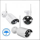 Комплект відеоспостереження бездротовий DVR 5G KIT CAD Full HD Wi-Fi на 4 камери з реєстратором, фото 5