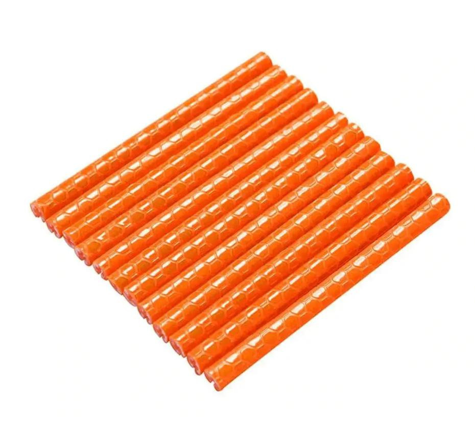 Світловідбивачі на велосипедні спиці (катафоти), набір із 12 шт оранжеві