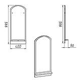 Дзеркало-3 КОМПАНИТЬ білий (40х9,6х99,5 см), фото 2