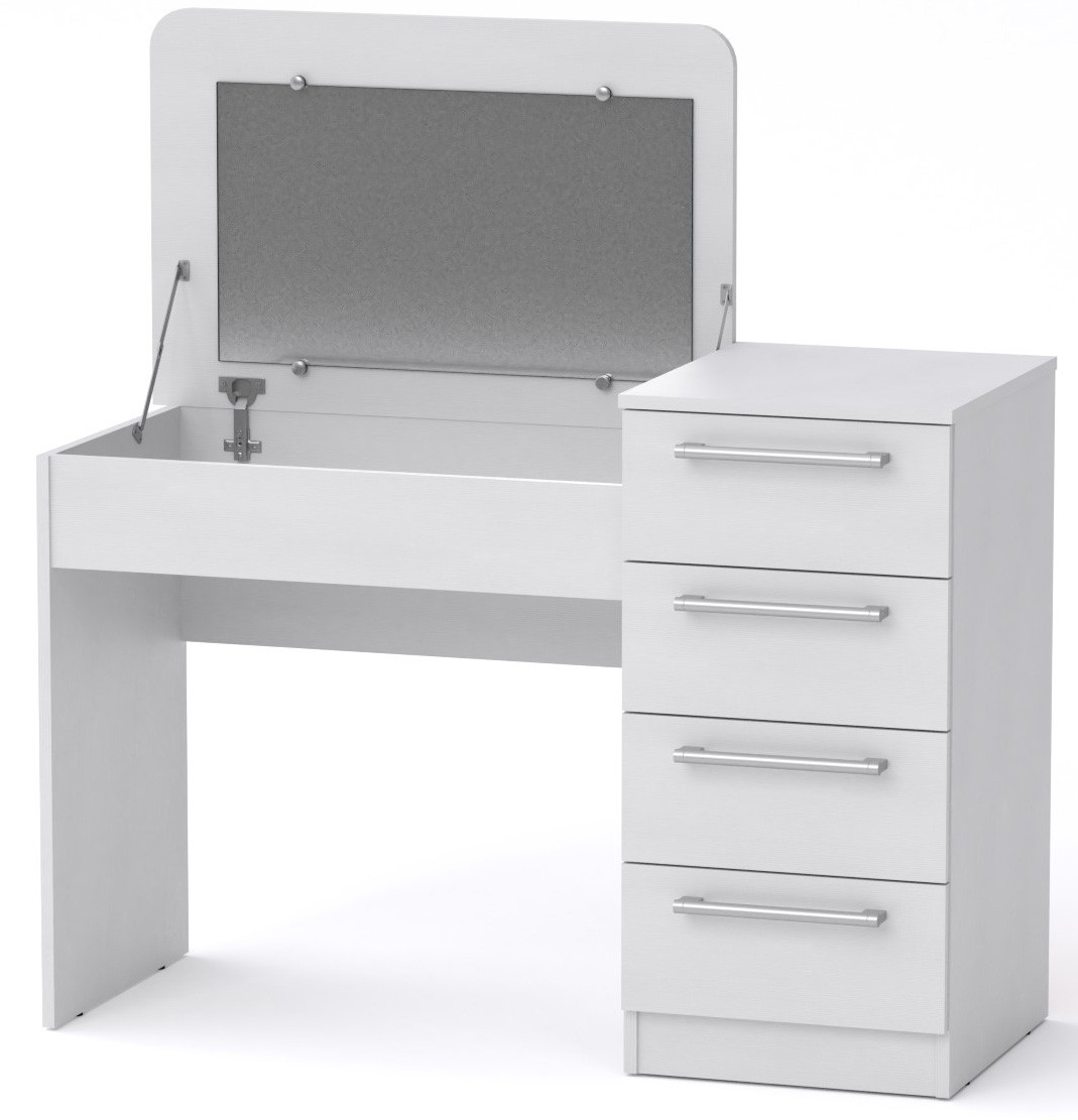 Трюмо-9 білий Компаніт (116.7х50x81,6 см), фото 1