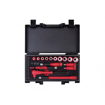 Набір діелектричного інструменту 16 предметів 1/2"DR. VDE 6гранн  King Tony (45VE01MRV)