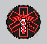 №155 Шеврон Парамедик "Paramedic" 8 см, фото 2