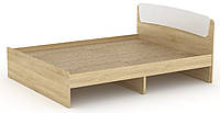 Ліжко двоспальне Класика-160 Дуб комбі (204.2х165.2х86 см) КОМПАНИТ